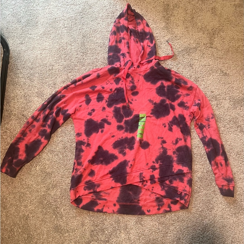 Seven 7 sweatshirt overlap tie dye new with tags mask hoodie